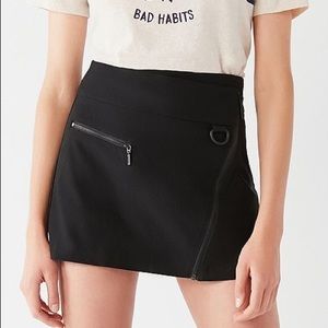 Silence + Noise Black Moto Skirt